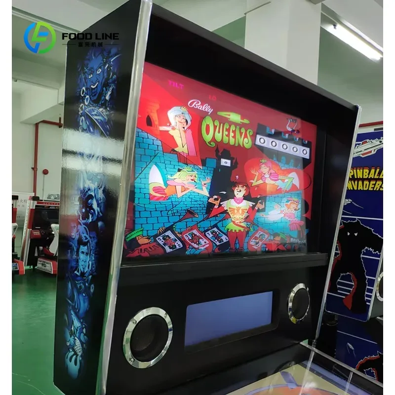 Customized Flipper Virtual Pinball Machine HD Screen Multi Game Coin Operated Electronic Arcade Pinball Machine