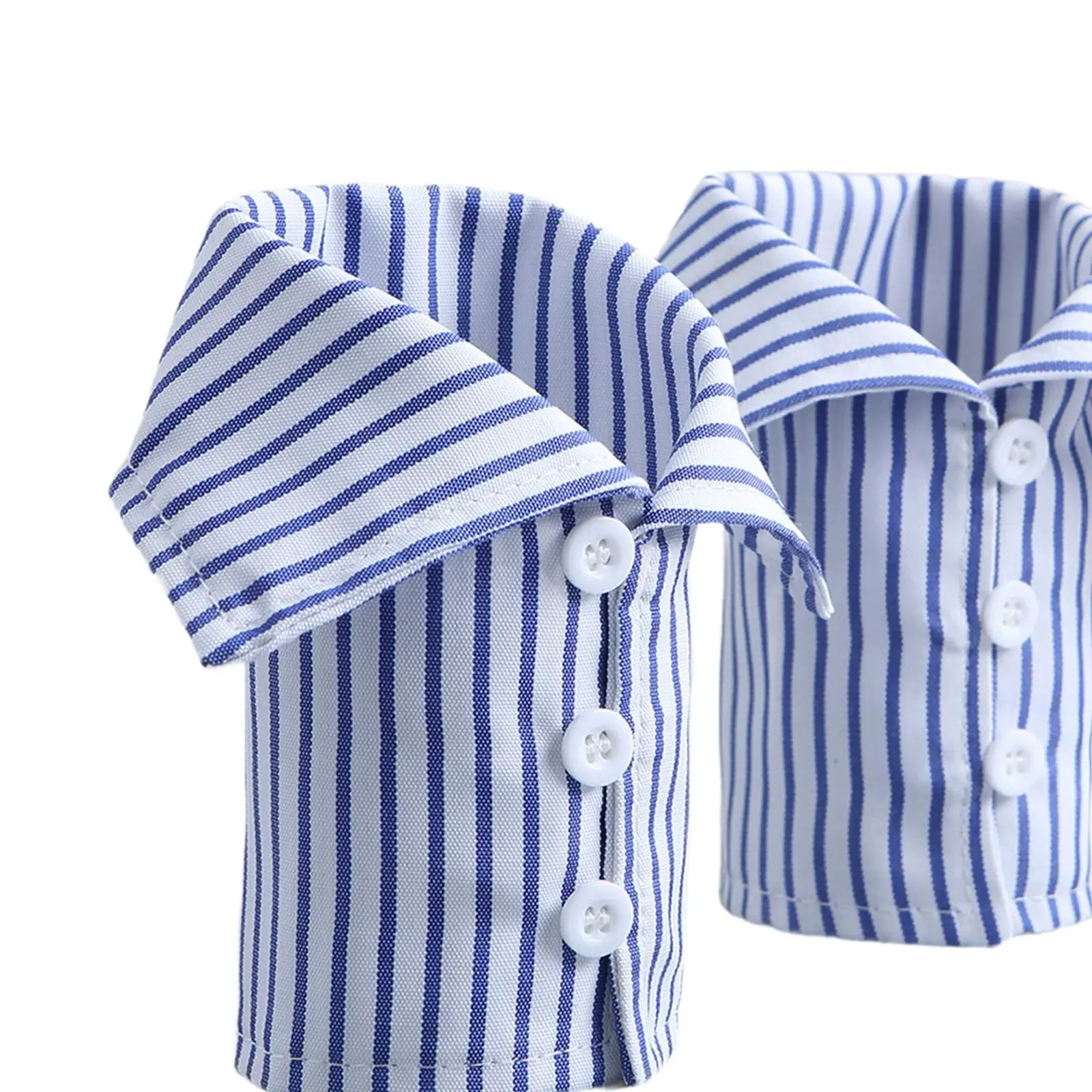 2x Fake Wrist Cuff Sleeves Fashionable DIY Striped False Hand Sleeve Garment for Women Men for Sweaters Suit Shirts Accessories