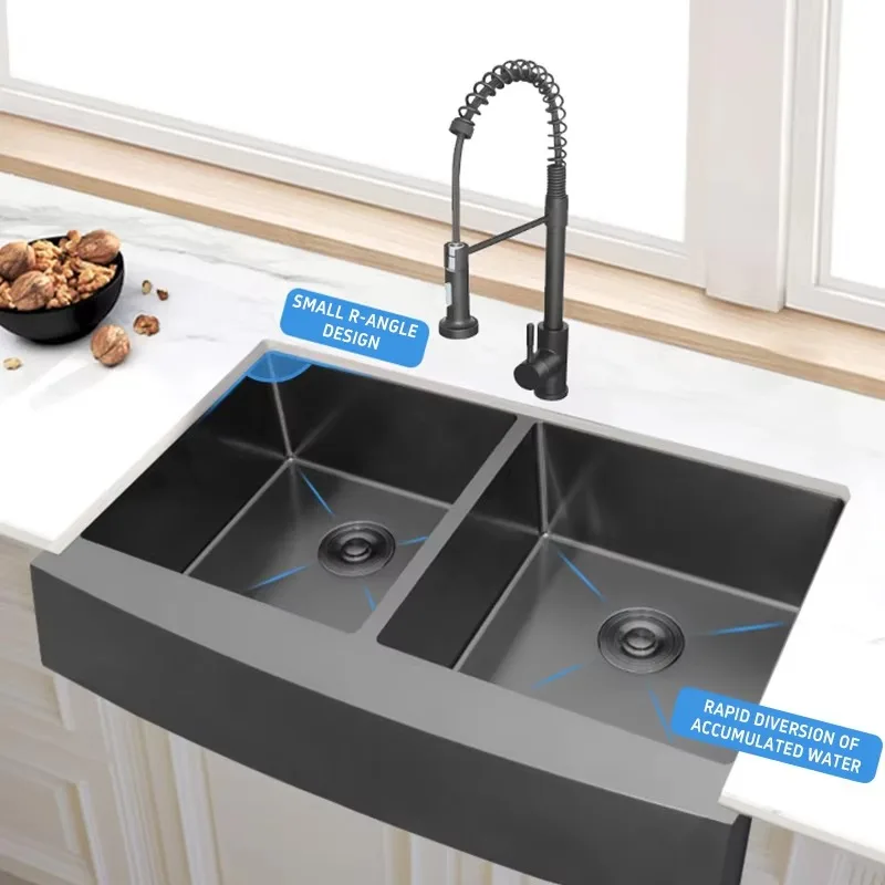 Wash Basin Double Bowl Stainless Steel Handmade Kitchen Undermount Sink Commercial Kitchen Sinks