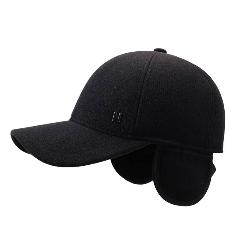 Dicke und warme, verstellbare Ohrenschützer-Baseballkappe für den Außenbereich für Herbst und Winter – Detail 5