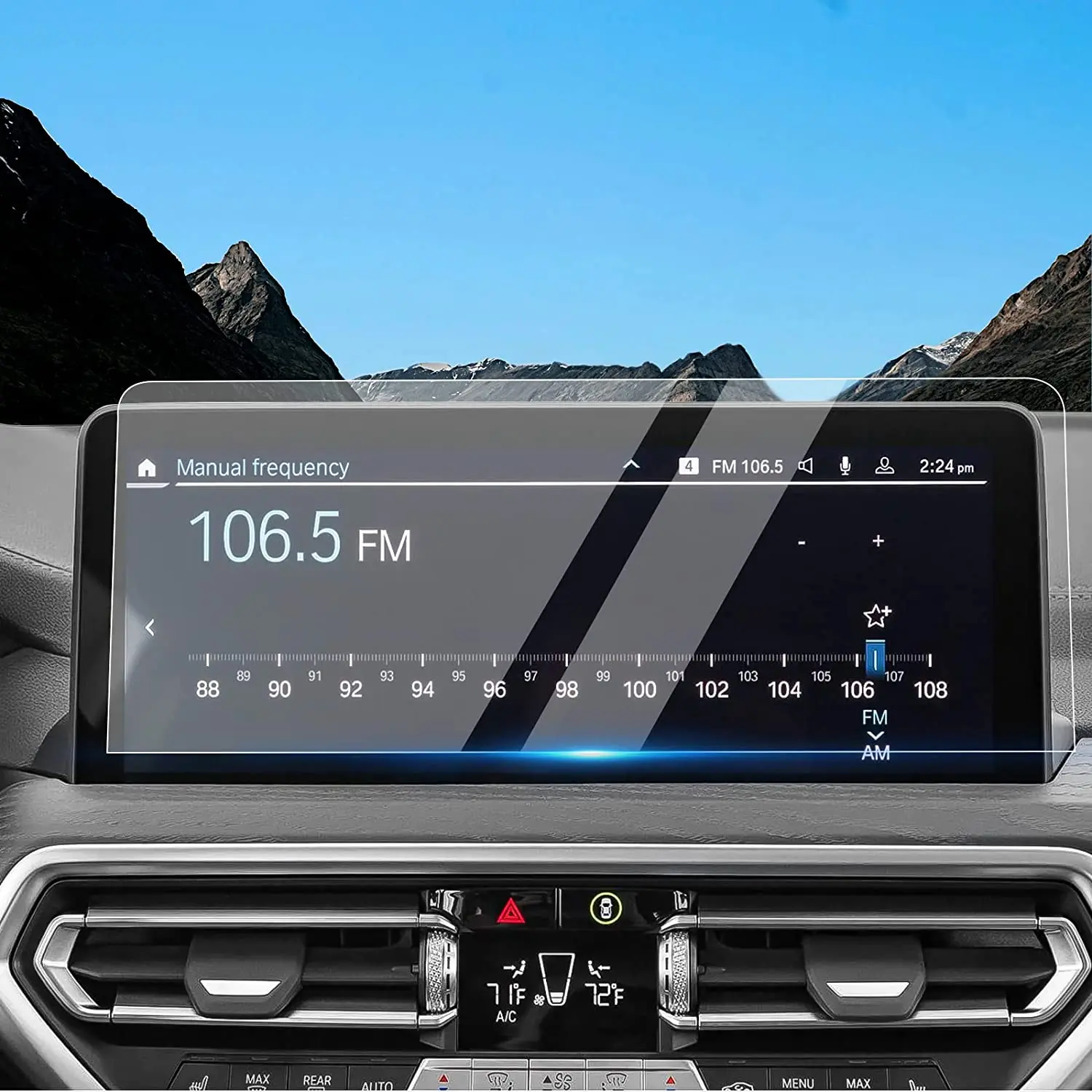 

Car GPS Navigation Protective Film for BMW X3 X4 2022 12.3 Inch LCD screen Tempered glass protective film car accessory