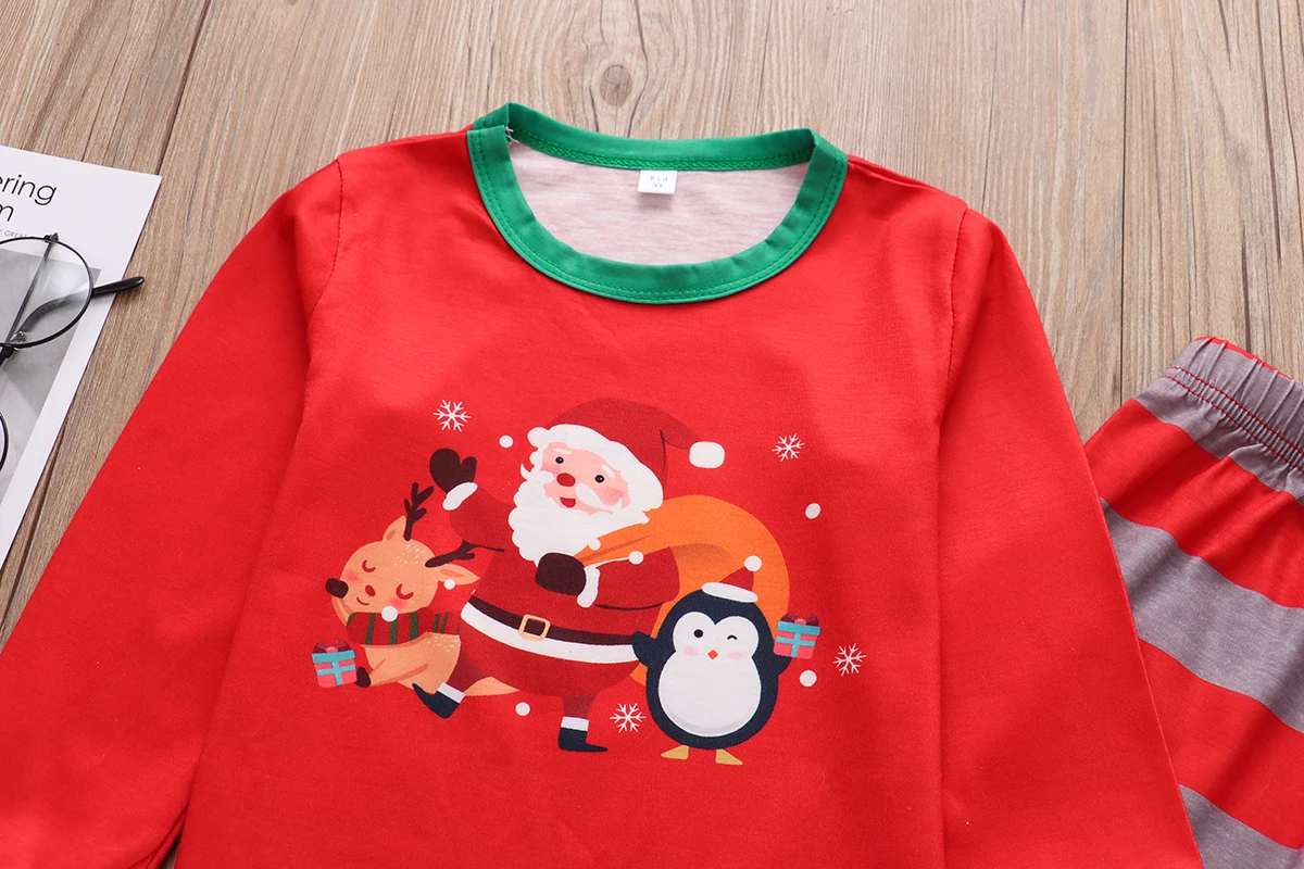 Family Matching Pajamas Outfits 2024 Christmas Adults Kid Family Matching Clothes Xmas Deer Family Sleepwear Family Look Clothes