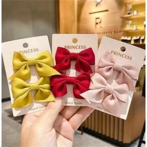 2 Piece Bow Hair Clip Elegant Flower Hair Clips For Children Set Hairpin Hair Korean Style Accessories Neighborhoods 10 Main Sales Accessory Bride Hair - №10