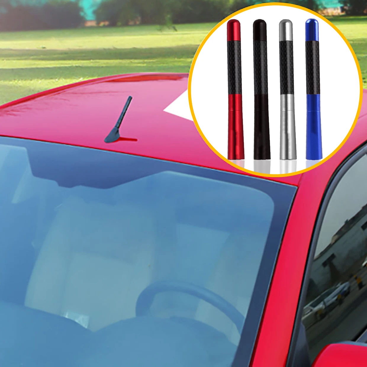 12cm Car Antenna Car Roof Radio Aerial Antenna For Aixam MINAUTO CROSSLINE E AIXAM CROSSOVER MEGA CITY COUPE Auto Exterior Decor