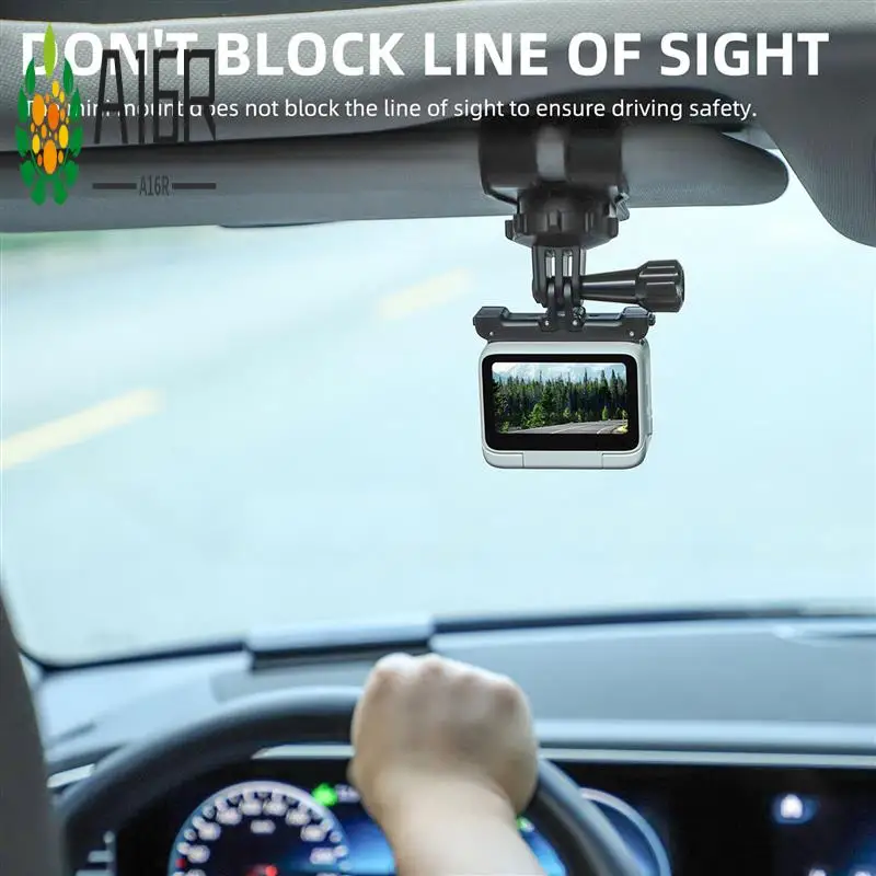 

A16R-For Insta360 GO3 Car Visor Bracket 360° Rotation Sports Camera Clip Action Camera Parts