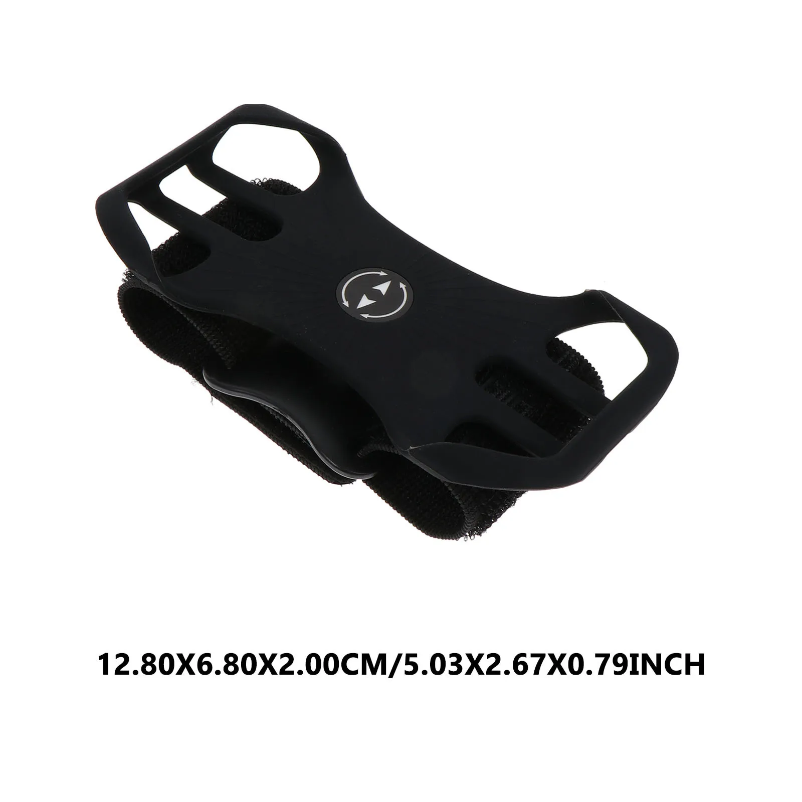 1Set Black Sports Phone Arm Bag Rotating Detachable Wristband Case Lightweight Running Cycling Outdoor Arm Bag