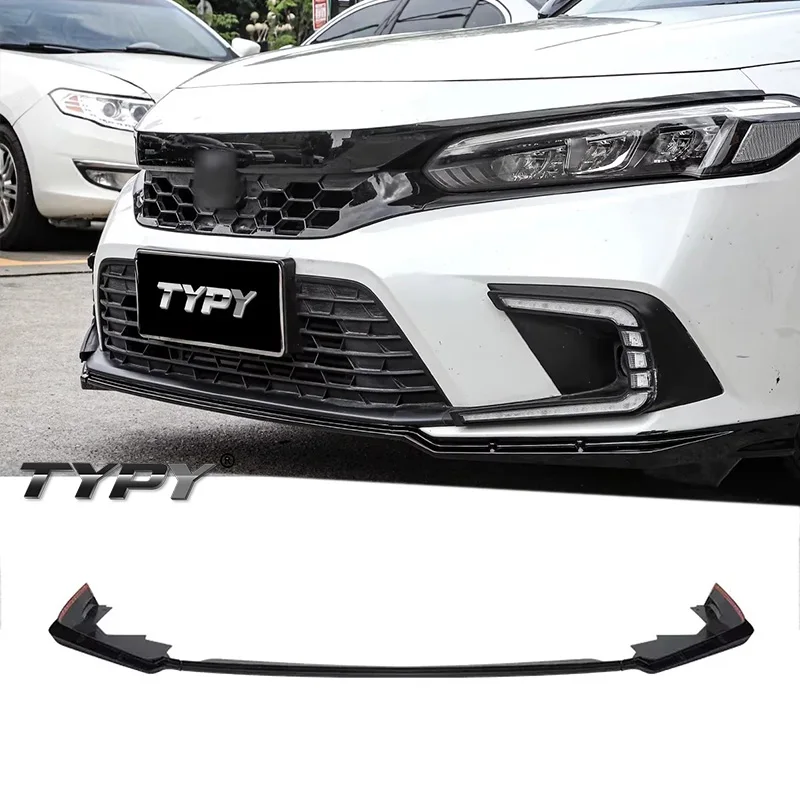 

Передний бампер из углеродного волокна, диффузор в стиле Mugen для Honda Civic 11-го поколения, автомобильные аксессуары, комплект кузова 2022 2023