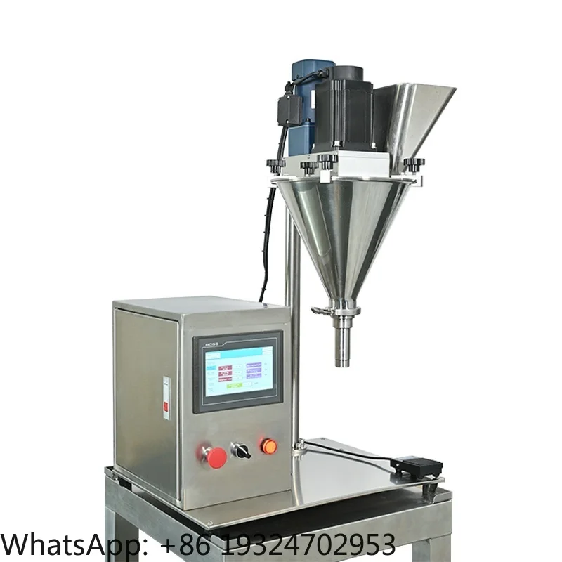 High-Precision 0.1-100g Semi-Automatic Desktop Auger Dosing Filling Machine for Dry Seasoning Protein Powder Spiced Chemical