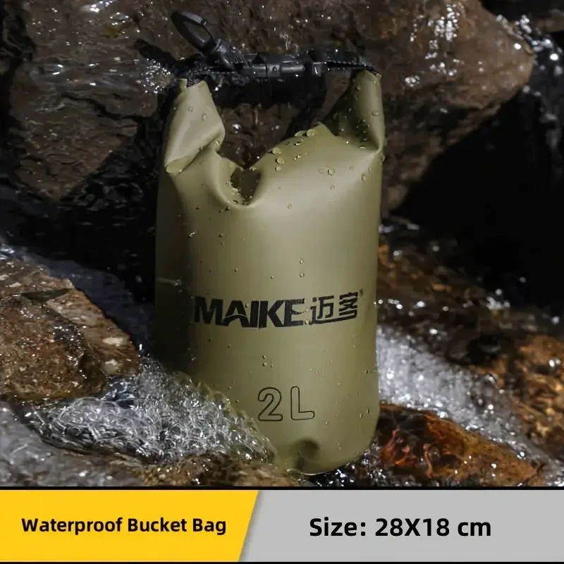 

Maike Dry Bag for Camping Kayaking Swimming Rafting Boating Canoeing Beach Dry Bag Storage Waterproof Bags 2L