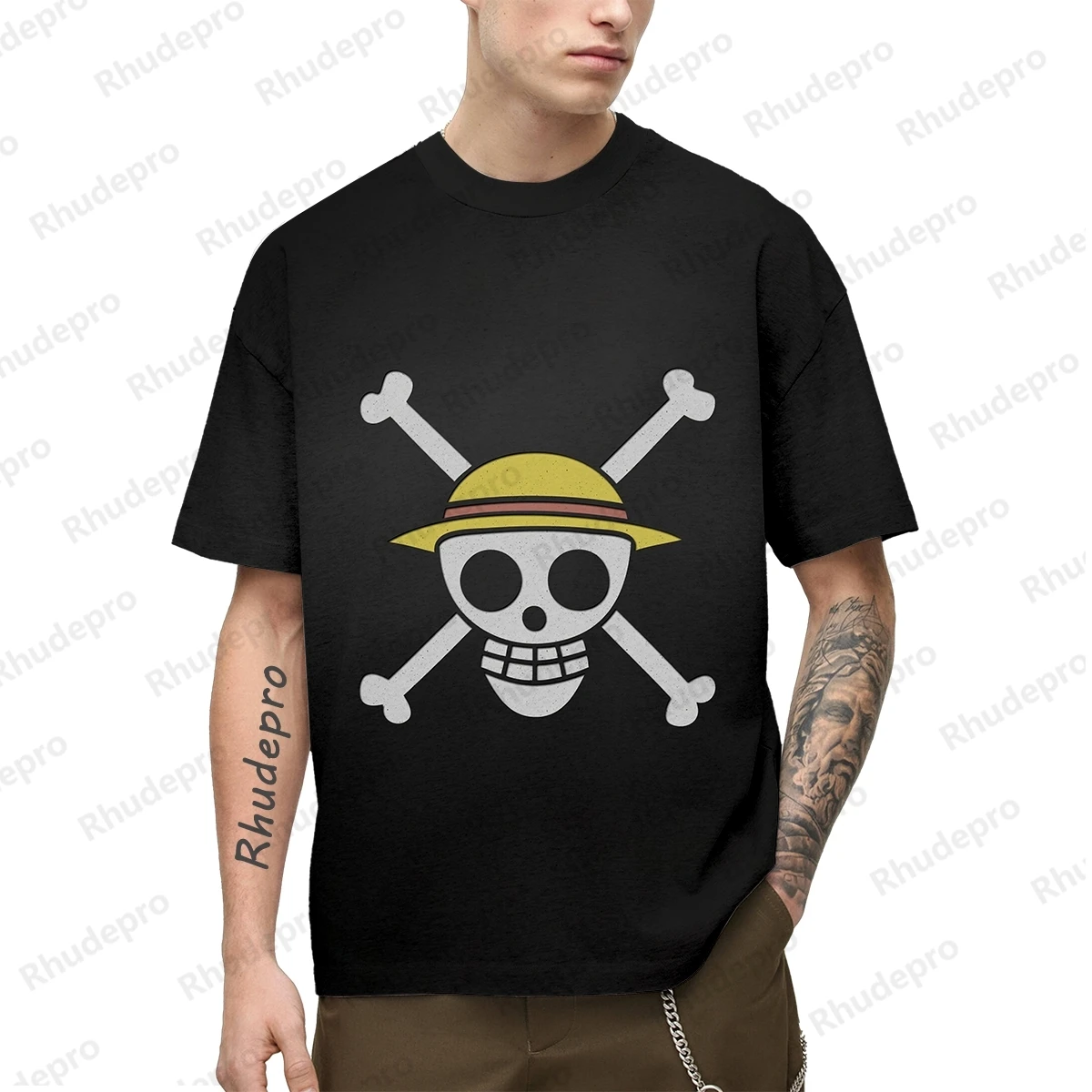 

Monkey D Luffy T-Shirt For Men Fashion Children Cosplay T-shirts One Piece Streetwear New Anime High Quality Clothing Men's 5XL