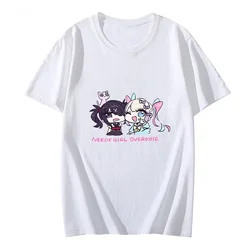 NEEDY GIRL OVERDOSE Tshirt 100% bawełniana koszula Kawaii ubrania Anime dziewczyny graficzne t-shirty letnie t-shirty na co dzień z krótkim rękawem