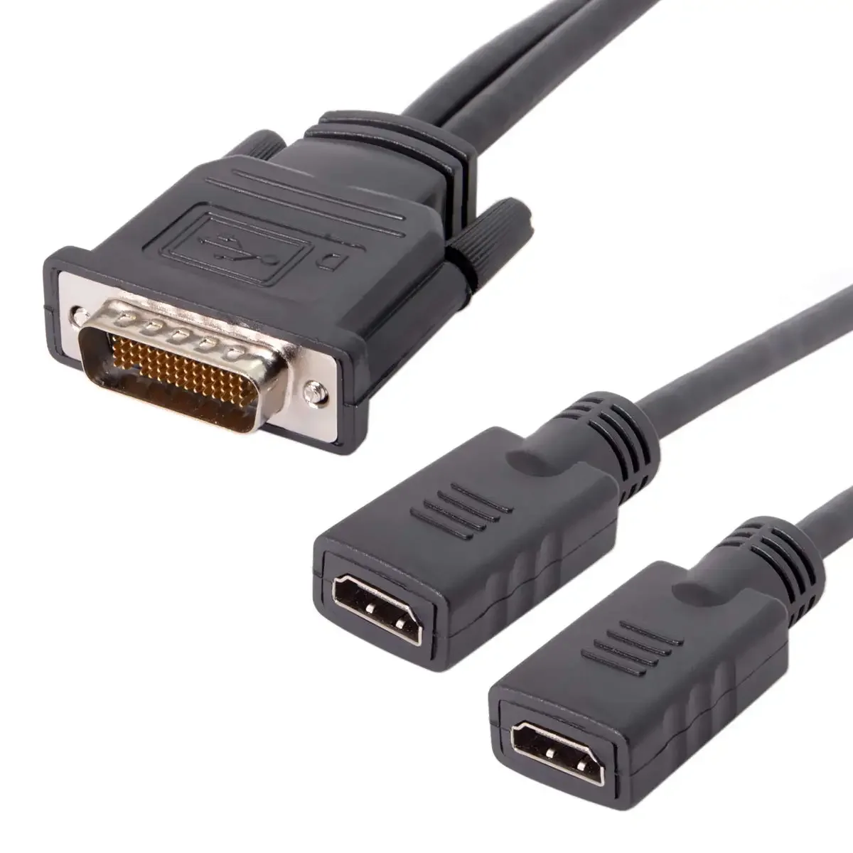 DMS 59 Pin to Dual HDMI Adapter Cable, Male to Female Dual Monitor Extension for Lhf Graphics Cards (DMS 59 Pin)