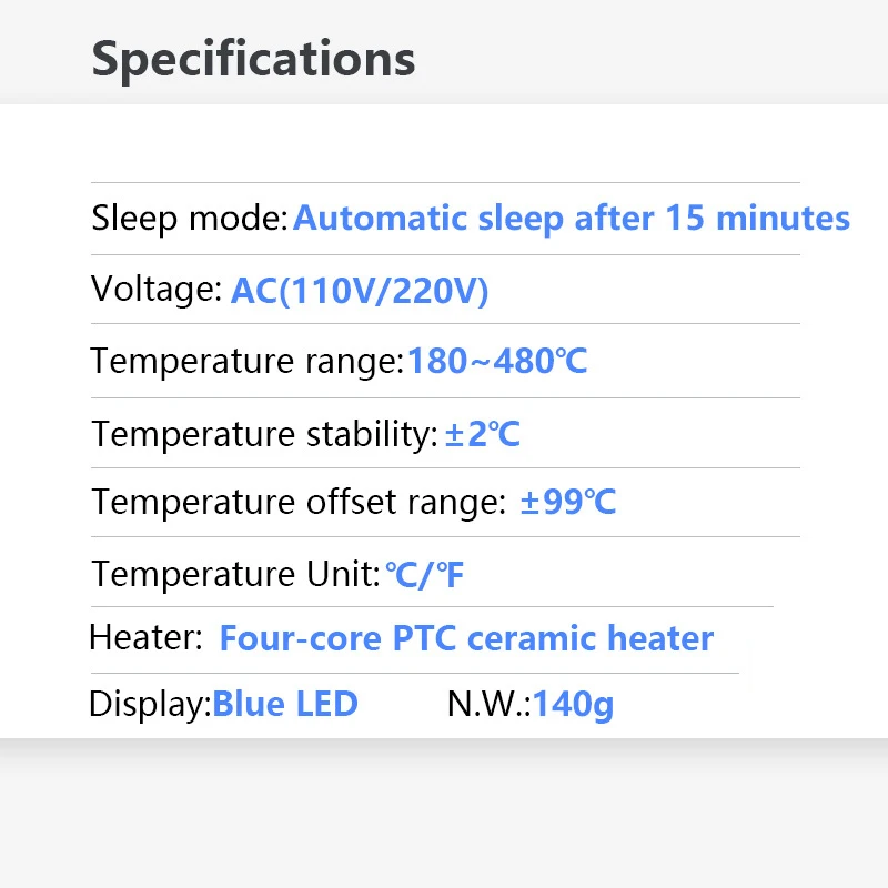 T50 200W Electric Soldering Iron Digital Display Adjustable Temp Auto Sleep Solder Iron Protable Home Tin Repair Welding Tools