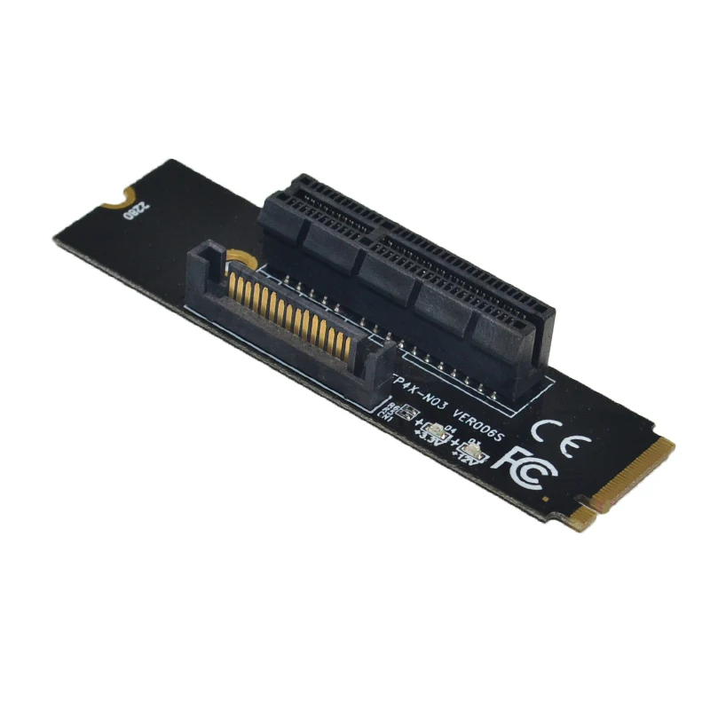 Новейшая переходная карта NGFF M.2 к PCI-E 4X, M2 M Key к адаптеру PCIe X4 со стандартным индикатором для майнинга биткоинов