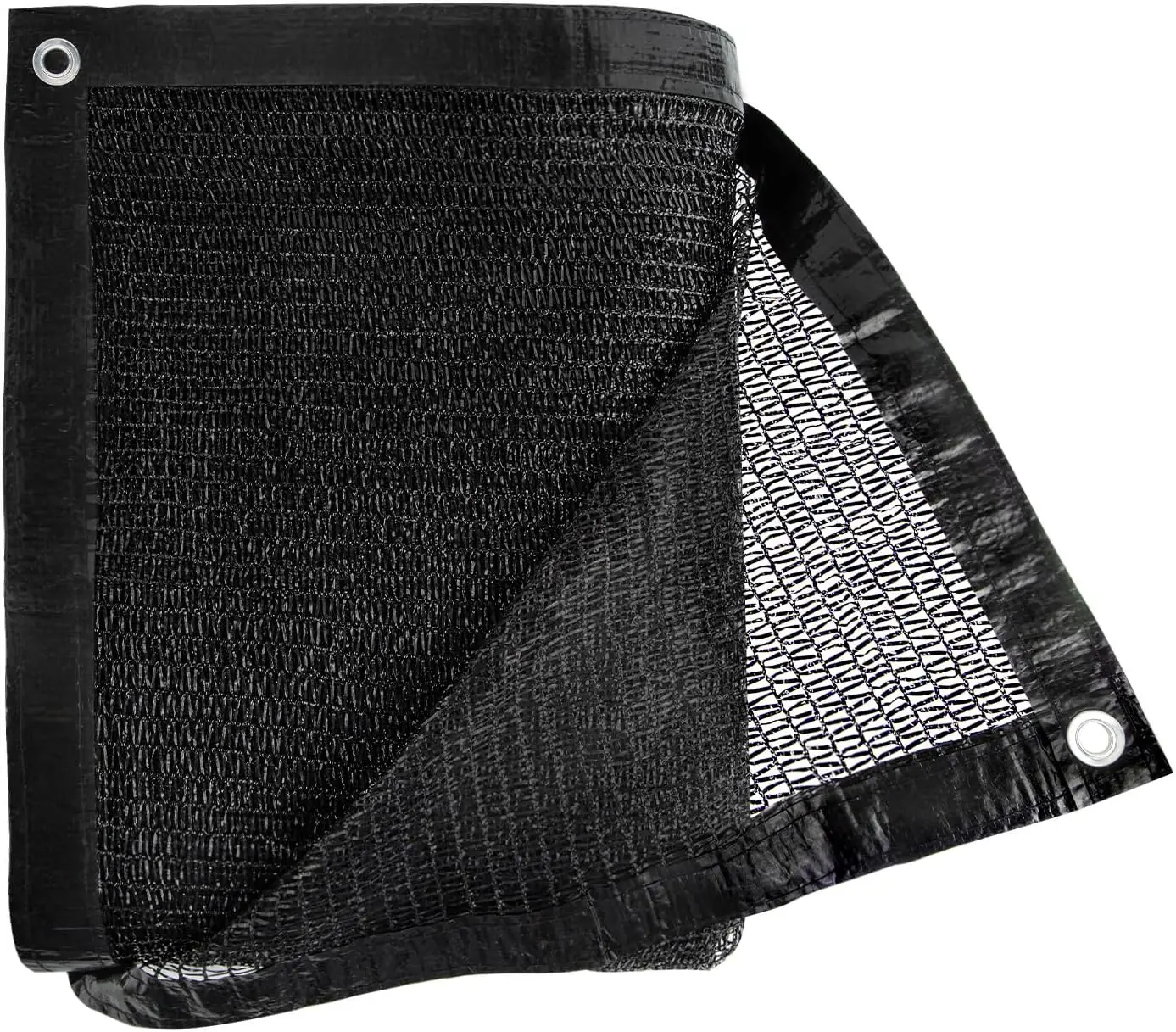 

Black Shade Cloth for Garden, UV Resistant Mesh Tarp with Grommets(30% 10 x 50ftShade for Garden)