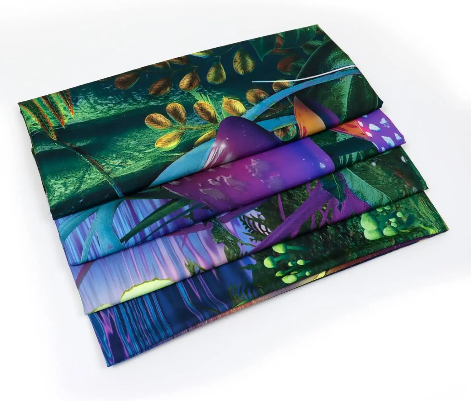 Fantasy Blacklight Forest Starry Night Tapestry Aesthetic Butterfly Moon Tapestry UV Reactive Mushroom Tapestries Galaxy Space