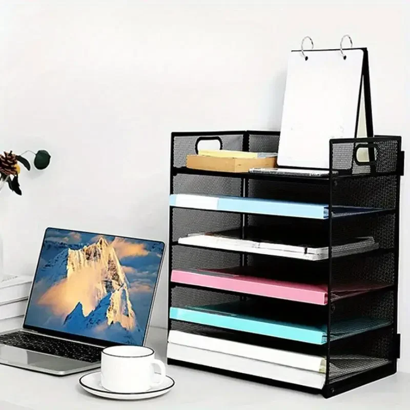 Imagem -03 - Mesh Desktop File Organizer Classificador de Papel Bandeja Carta Office Pastas Titulares a4 Camadas 1pc