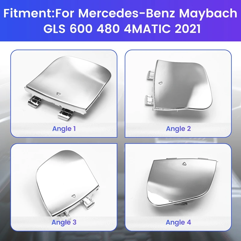 1678858204 المصد الخلفي غطاء مقطورة غطاء حلقة السحب لمرسيدس بنز مايباخ GLS 600 480 4MATIC 2021 #5