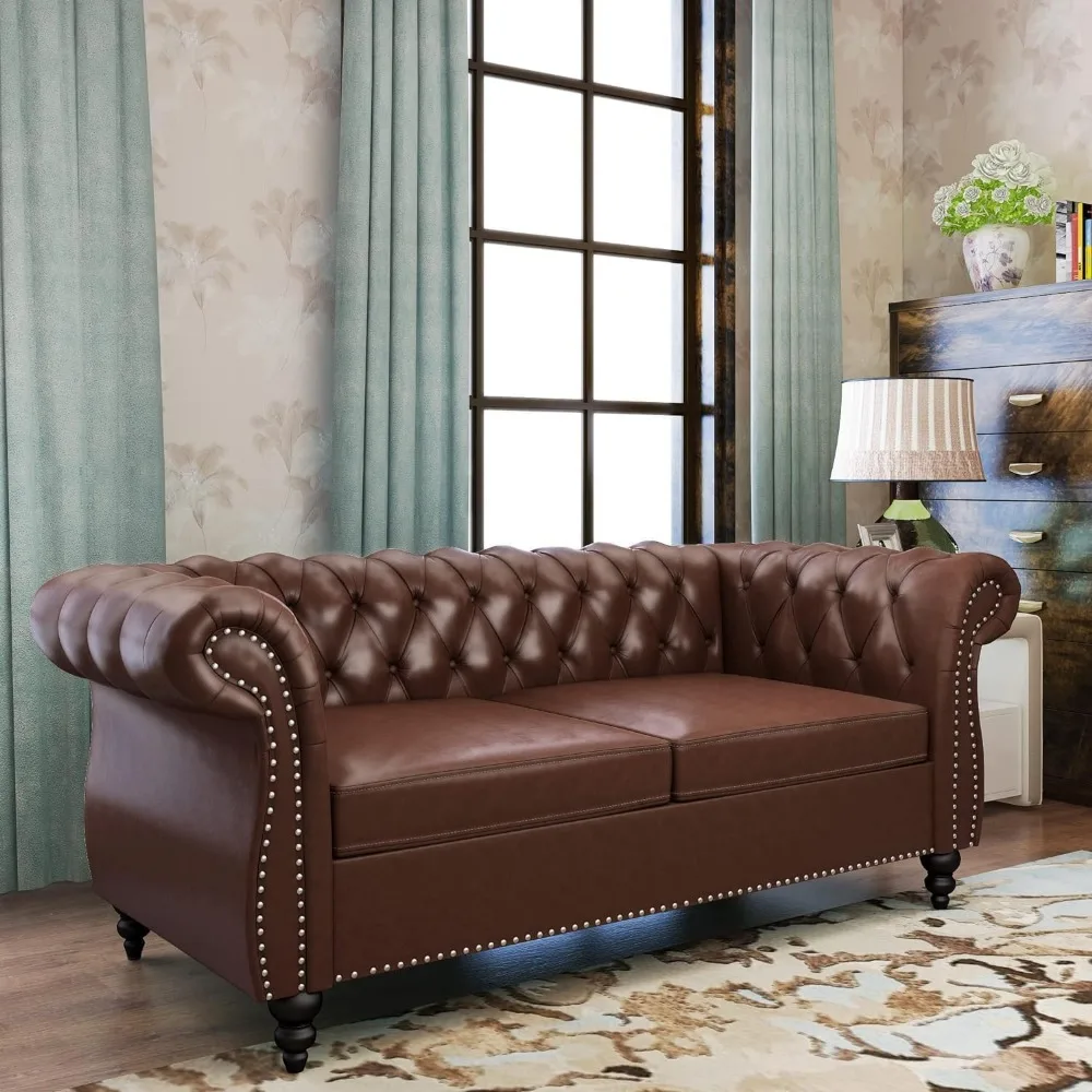 office sofas,with Nailhead Trim Scrolled Arms for Living Room Bedroom Home Office,sofa