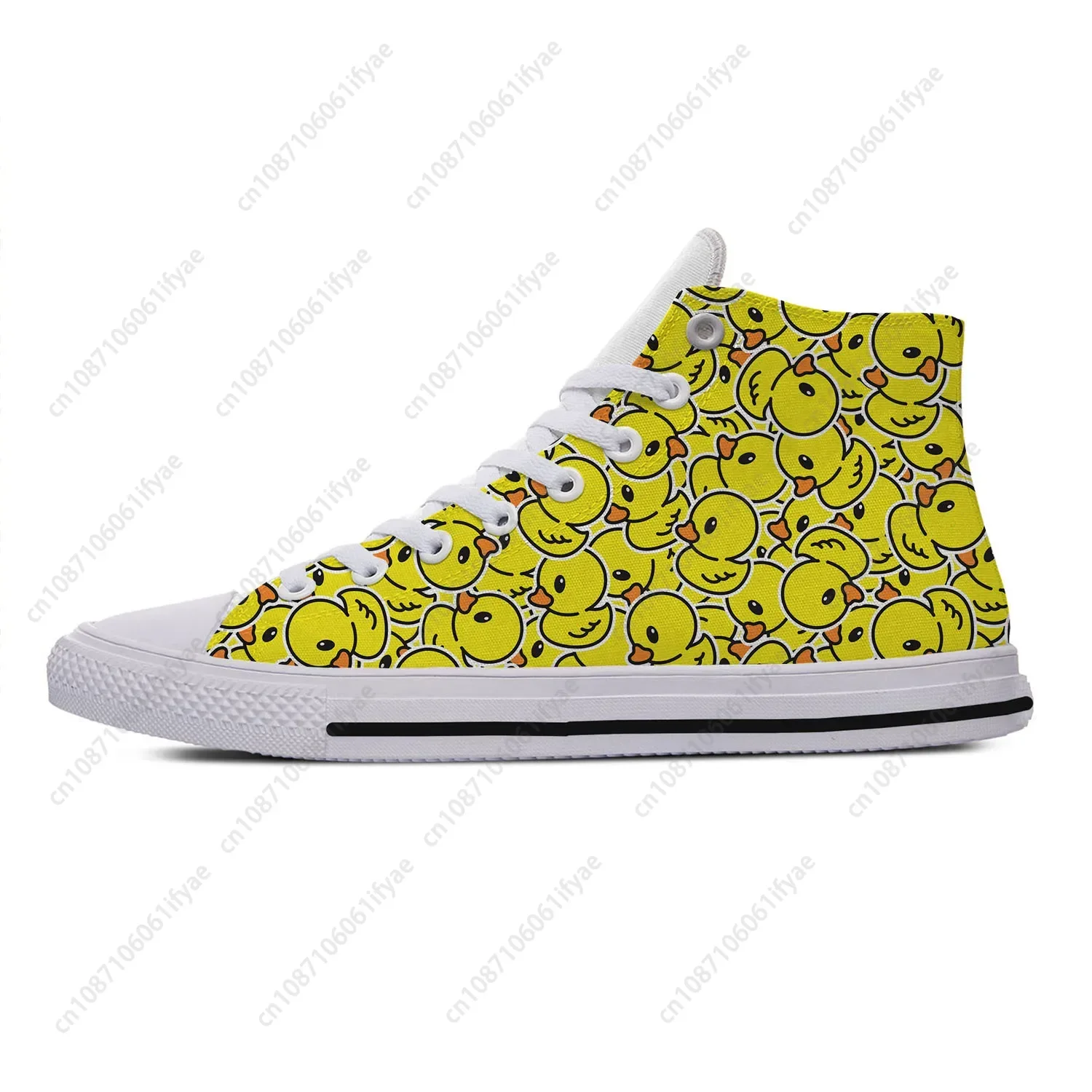 

Cartoon Duck High Top Sneakers High Quality Mens Womens Teenager Canvas Sneaker Casual Fashion Casual Couple Shoes Custom Shoe