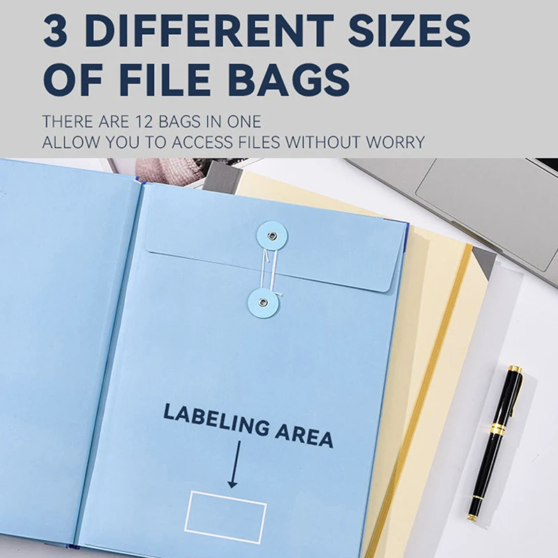 바인더 폴리오 문서 정리함 확장 파일 폴더 포켓, 아코디언 문서 정리함 포켓