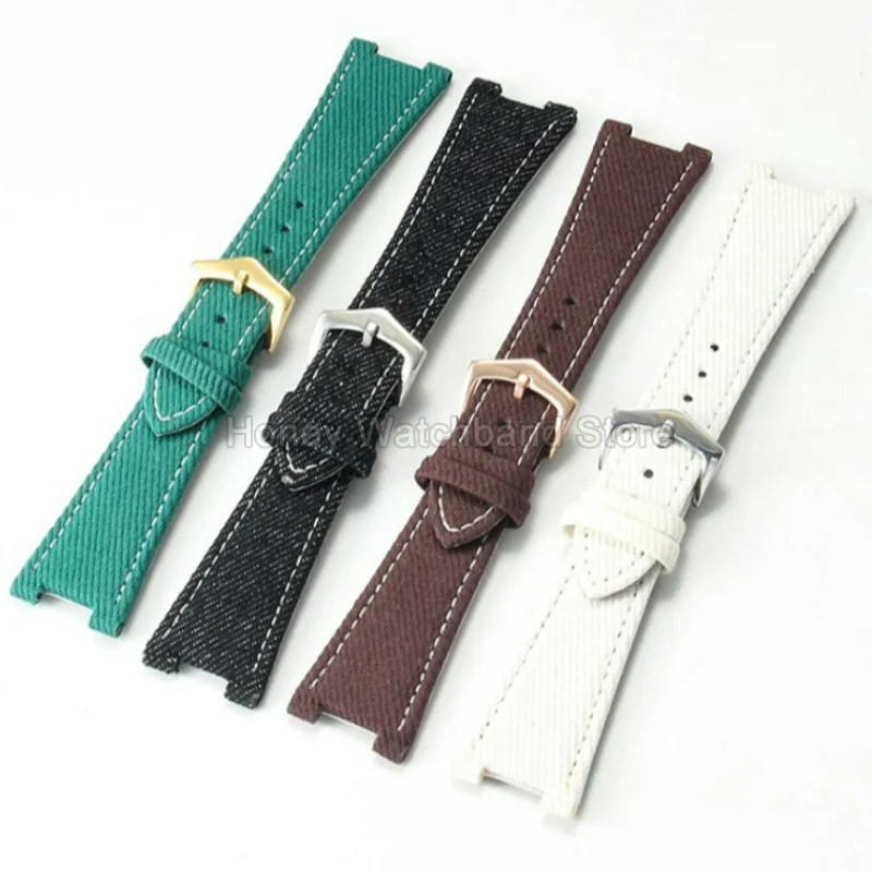 25x13mm for Patek Philippe Nautilus 5711/5712 Flexible Classic Elegant Aesthetic Long Lasting Durable Nylon Canvas Watchband