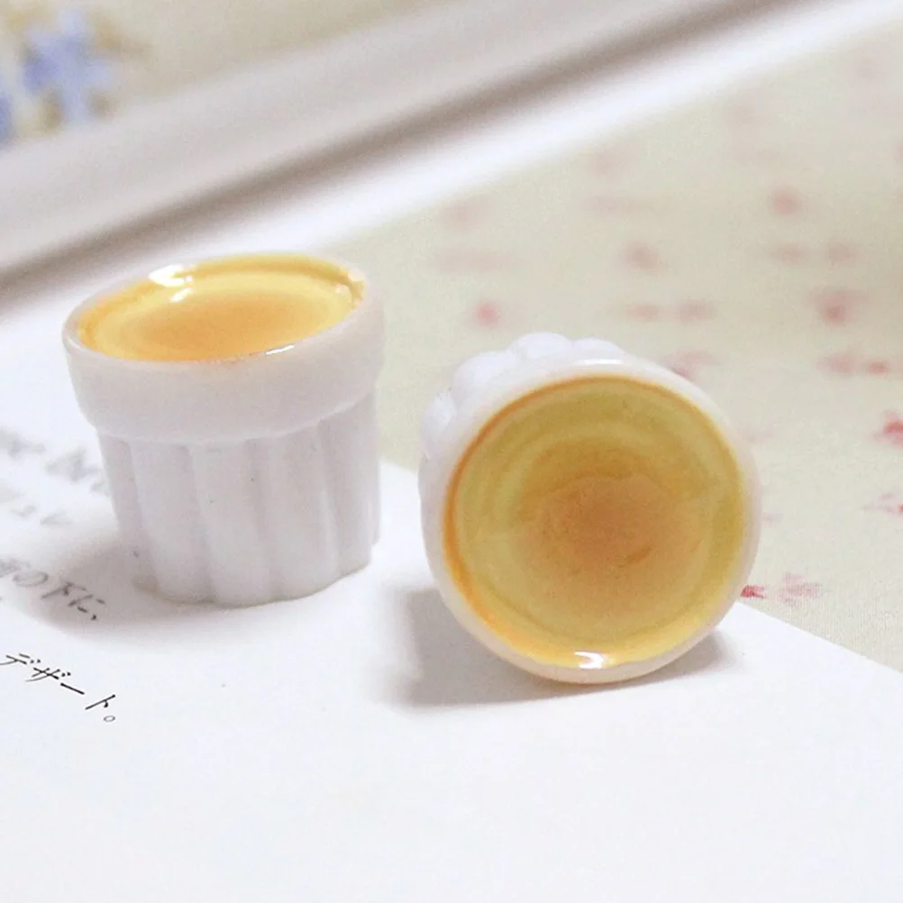 

20Pcs Resin Pudding Cup DIY Accessories Durable Simulation Models for Handmade Jewelry Scrapbooking Phone Decoration Craft