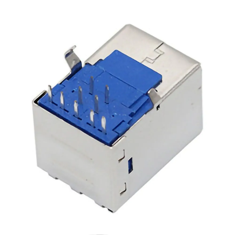 DIY 5pcs/lot USB 3.0 B Type Female Socket Connector for High-speed Printer Data Interface Connect Adapter Plug PCB SDA Cable