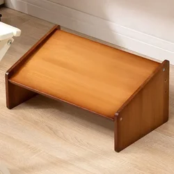 Footstool Simple Modern Office Desk Foot Rest Bathroom Toilet Wood Feet Rest Household Footstool Raised Platform Under the Table