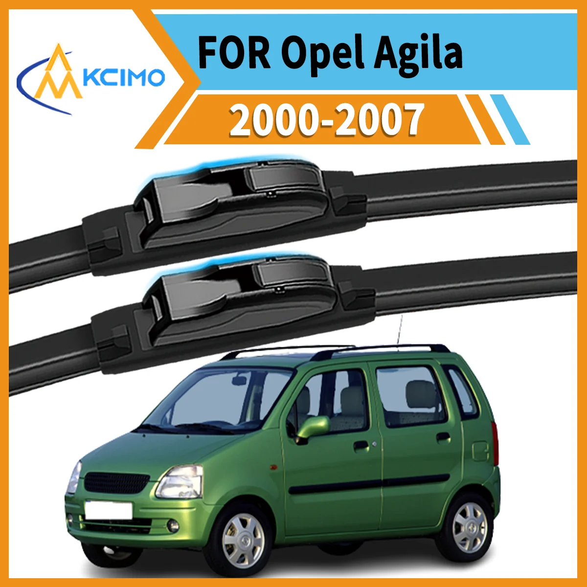 

Max Visibility Max Safety 2PCS Wiper Blades for Opel Agila H00 2000–2007 All-Season Performance Easy Install Durable Rubber