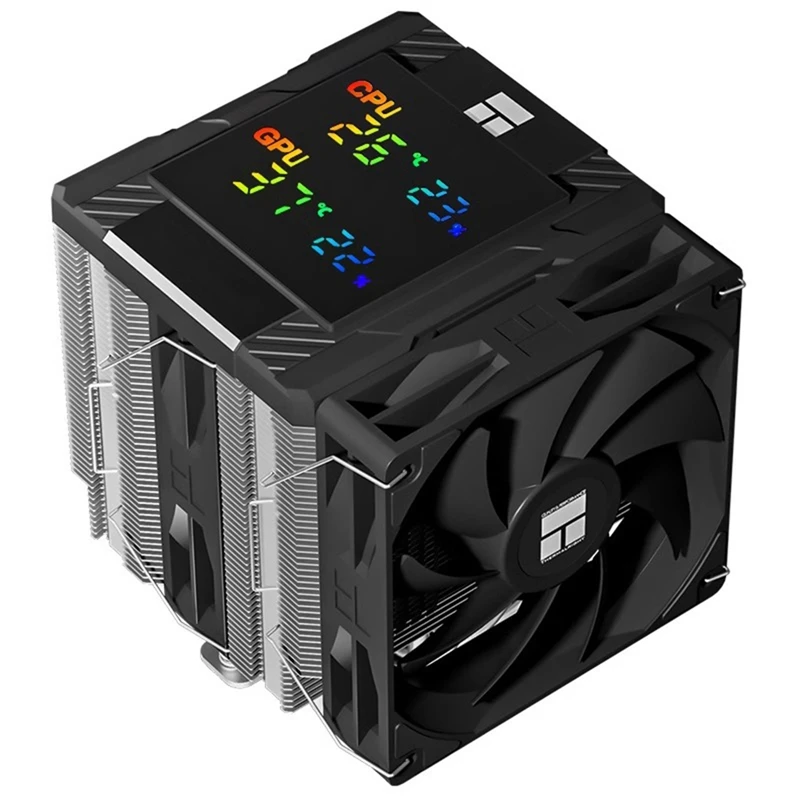 PA 120 Digital Chassis Air Cooling Radiator 6 Heat Pipe/CPU/CPU Simultaneous Monitoring Supports LGA1851/1700/AM5 A-ABVP