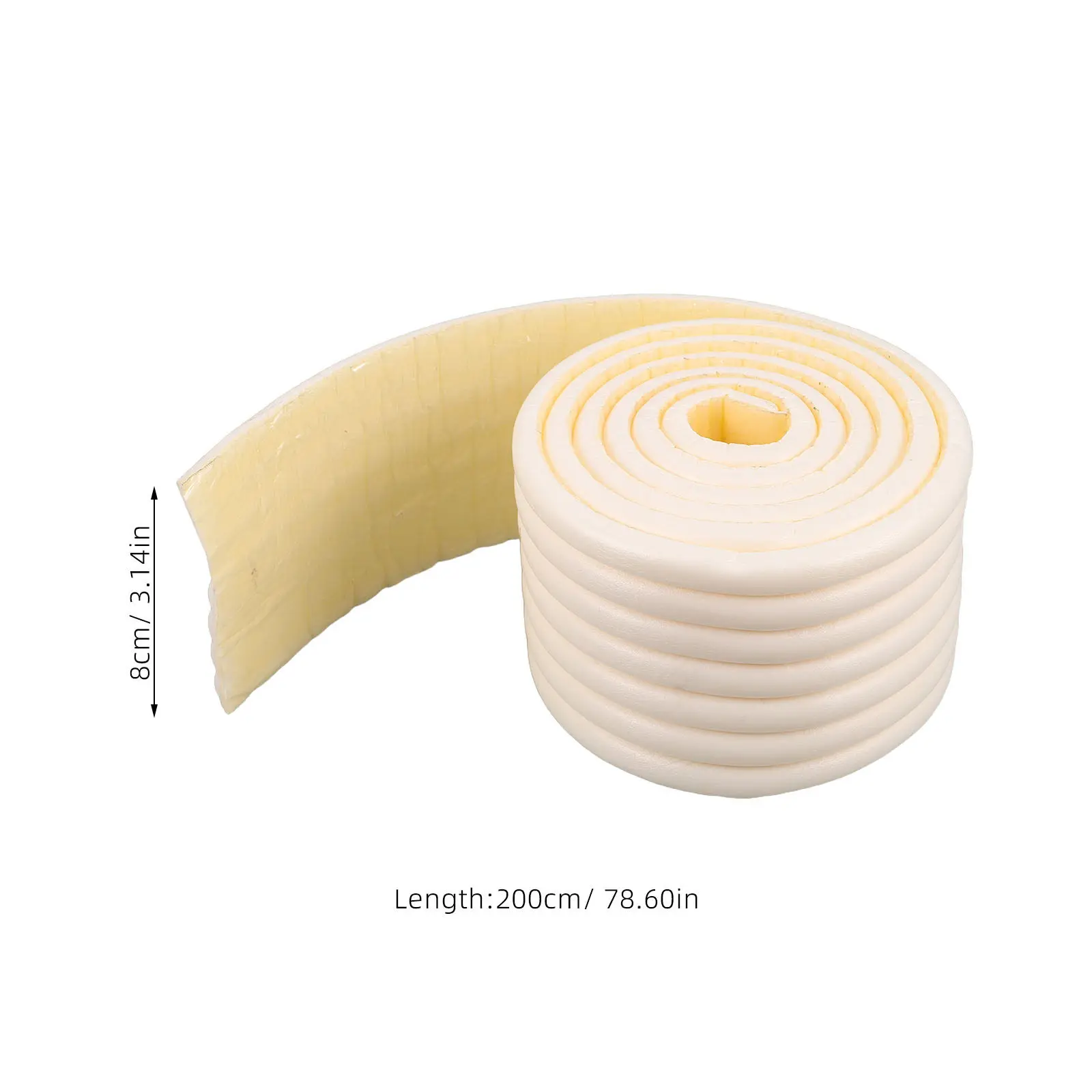 1 Roll Premium Soft Corner Protector for Safety Anti-Collision Edging Strip Wall Beam Window Sill Column Furniture Edge