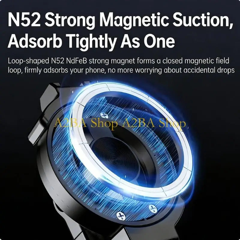 A2BA Travel Friendly Cellphone Mount Stand For Stable Viewing In Office Or Outdoor 360 Degree Rotating Holder