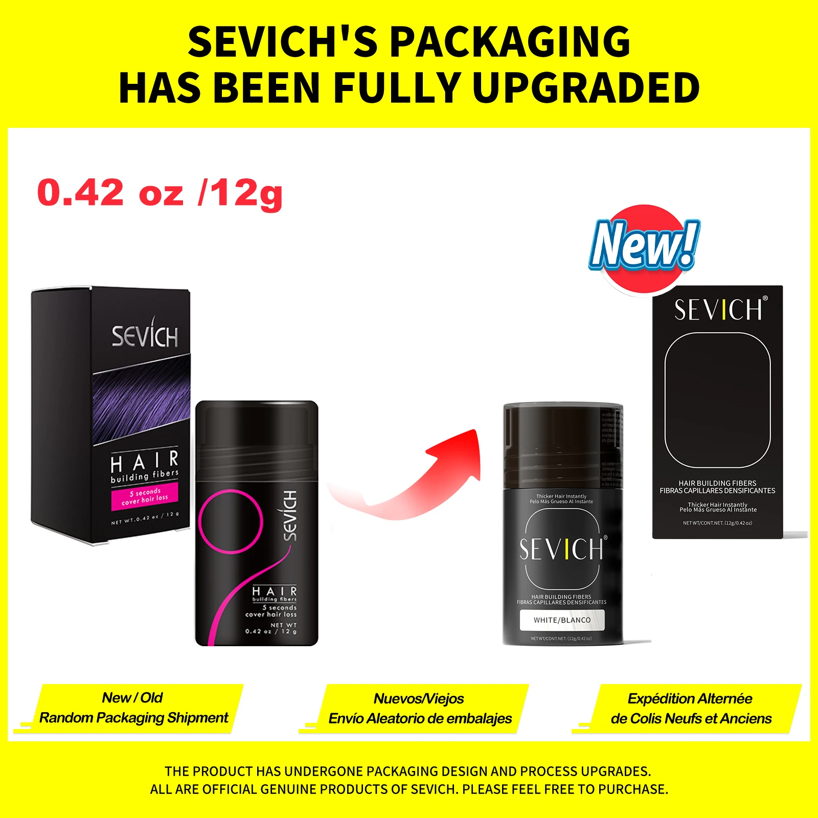 SEVICH Hair Fiber Thickening S - огляд і ціна Hair Care Basic