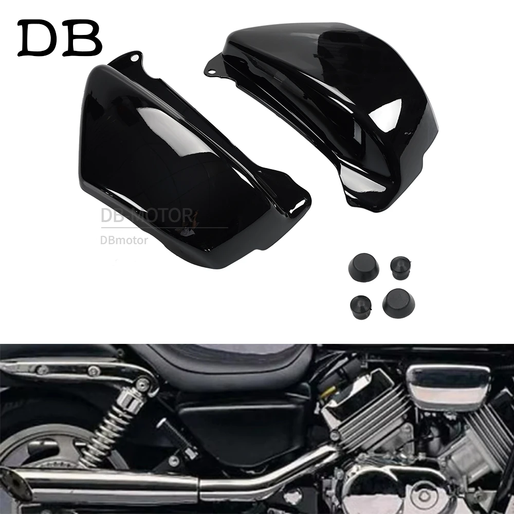 

Motorcycle Battery Side Fairing Cover Left Right Guard Protector Fit For Honda Magna VF750 VF750C（1994-2004 ）2003 2002 2001 2000