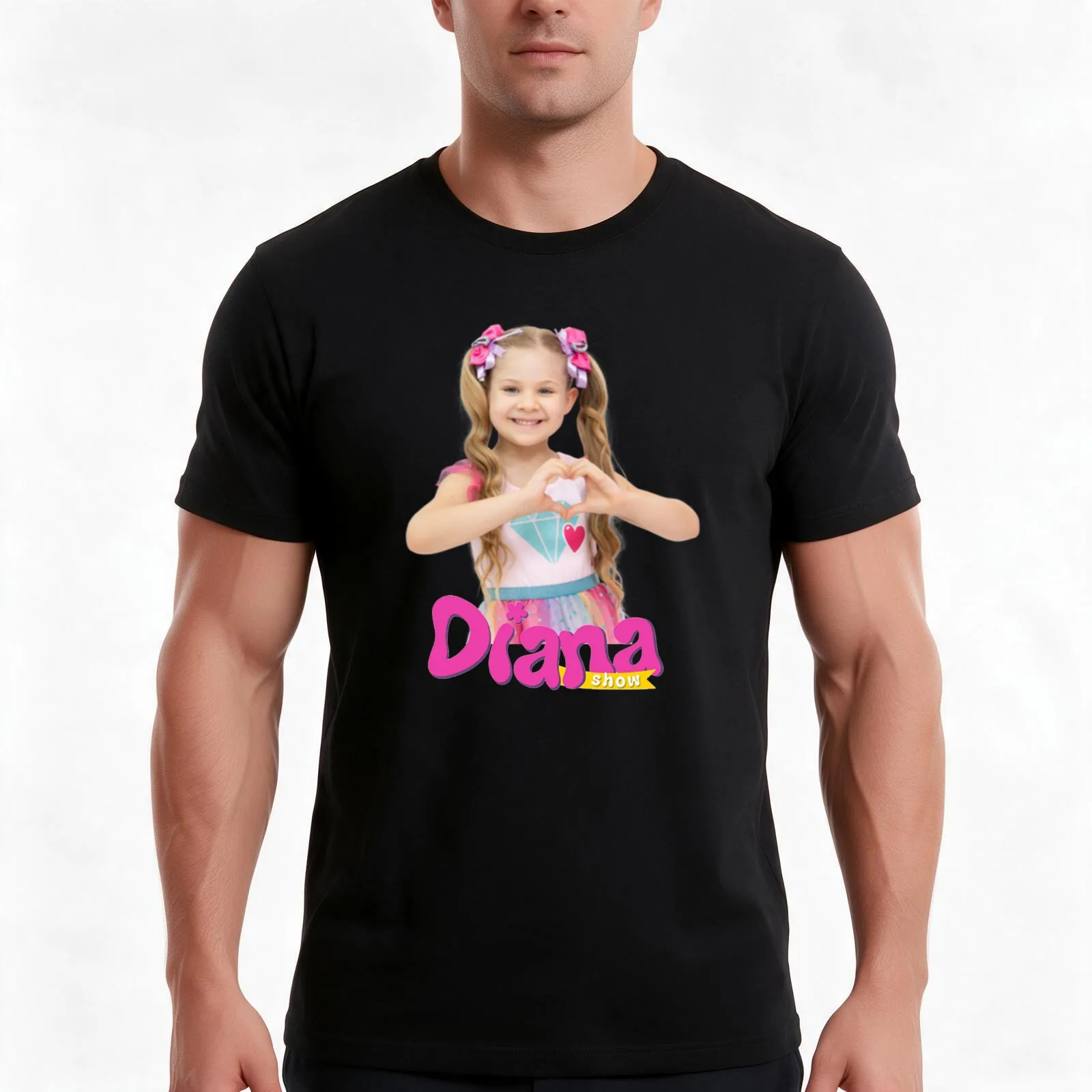 best selling The Kids Diana Show, Diana,Kids Diana Show , Cute Love Diana T-Shirt, Summer Casual Cotton Tee, Unisex Men Women