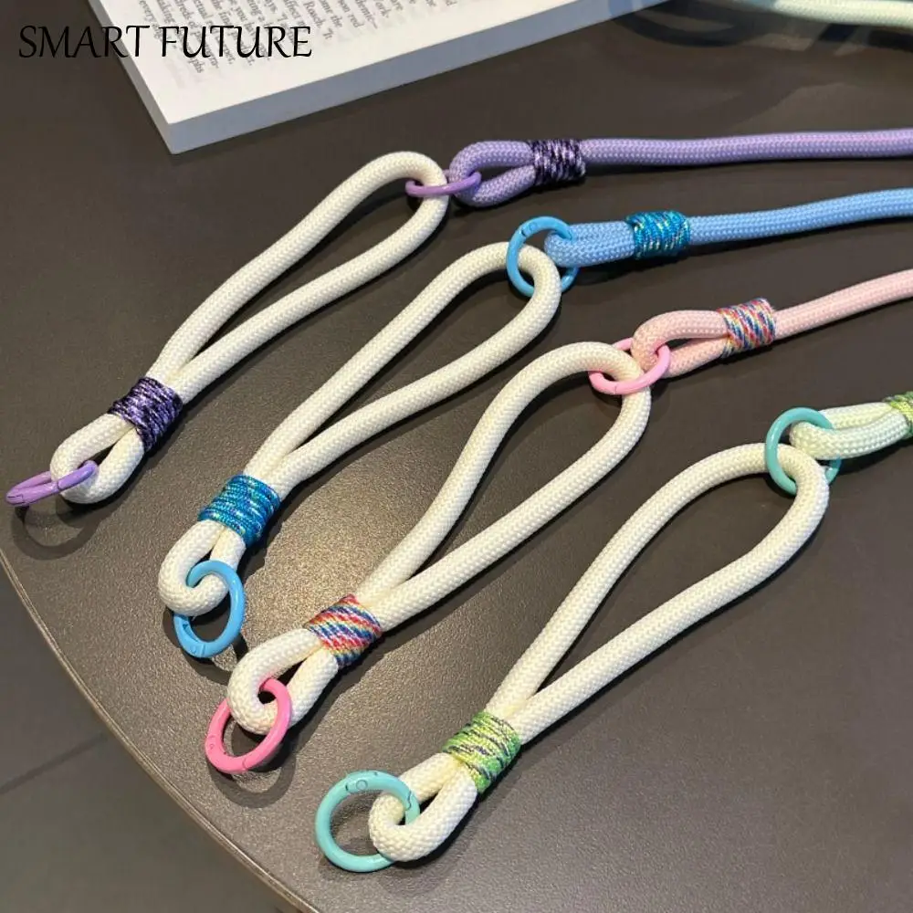 Corde de chaîne pour téléphone portable, Clip arrière, pince arrière 2 en 1, support de Clip arrière réglable, Anti-perte, lanière de téléphone portable