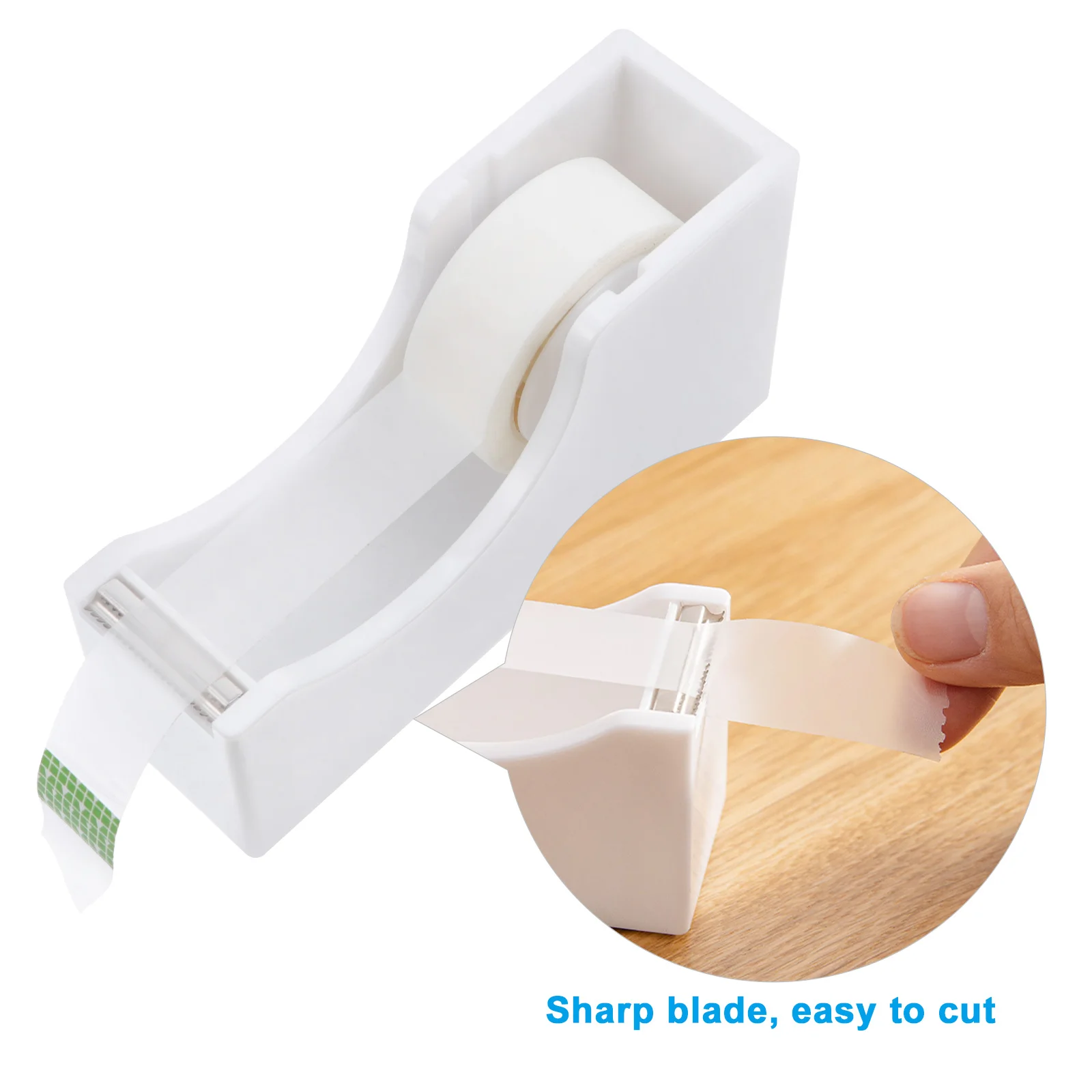 Tape Cutter Portable Dispenser Mini Small Pocket Holder Tool Plastic Convenient