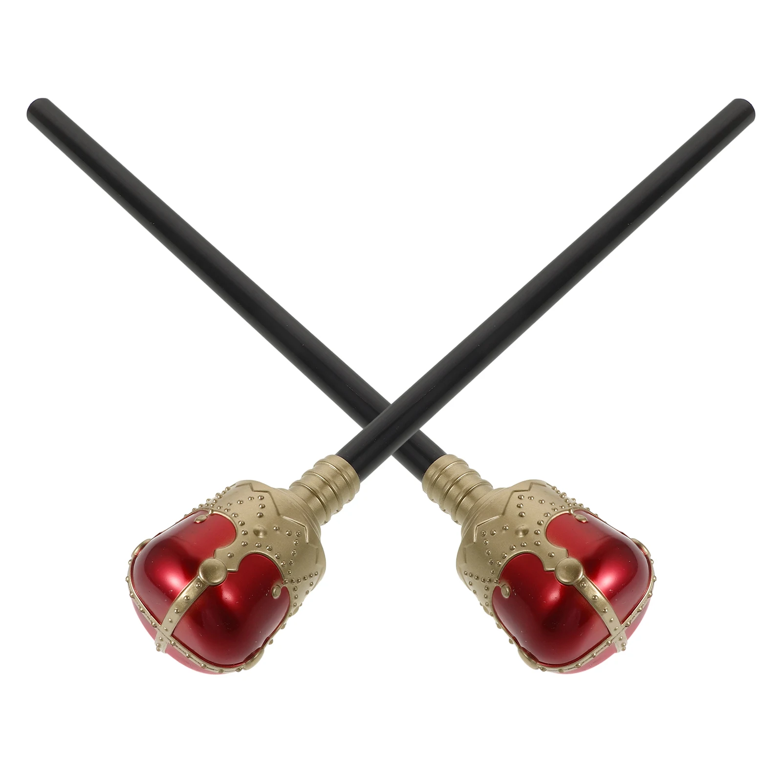 2 stks Wand Party Halloween Rollenspel Stage Prop Voor Kinderen Koninklijke Jongens Plastic Kostuum Scepter