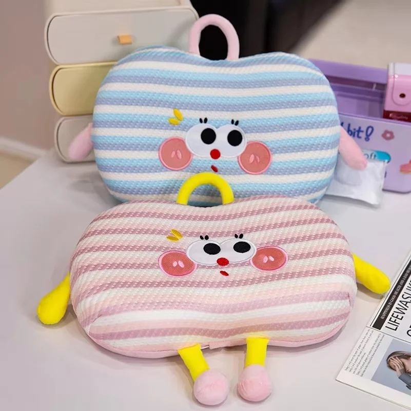 Dopamine Cat Belly Pillow Memory Foam Nap Pillow Cute Cartoon Children Student Desk Sleeping Pillow Ice Silk Pillow