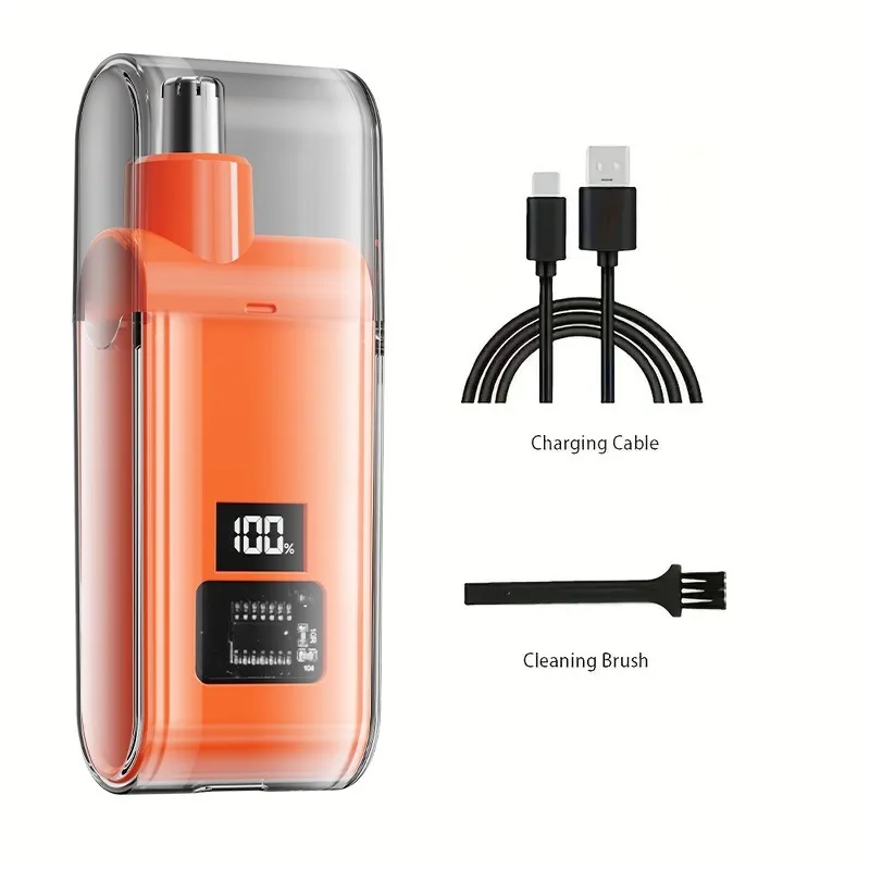 2026 Rechargeable Electric Nose Hair Trimmer Painless Nose Clipper Unisex Portable Grooming Tool for Men Women