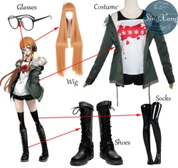 SingXeng Futaba Sakura Cosplay Game Costume Futaba Sakura Navi Cosplay Costume Women Dress Halloween Outfit Custom Made