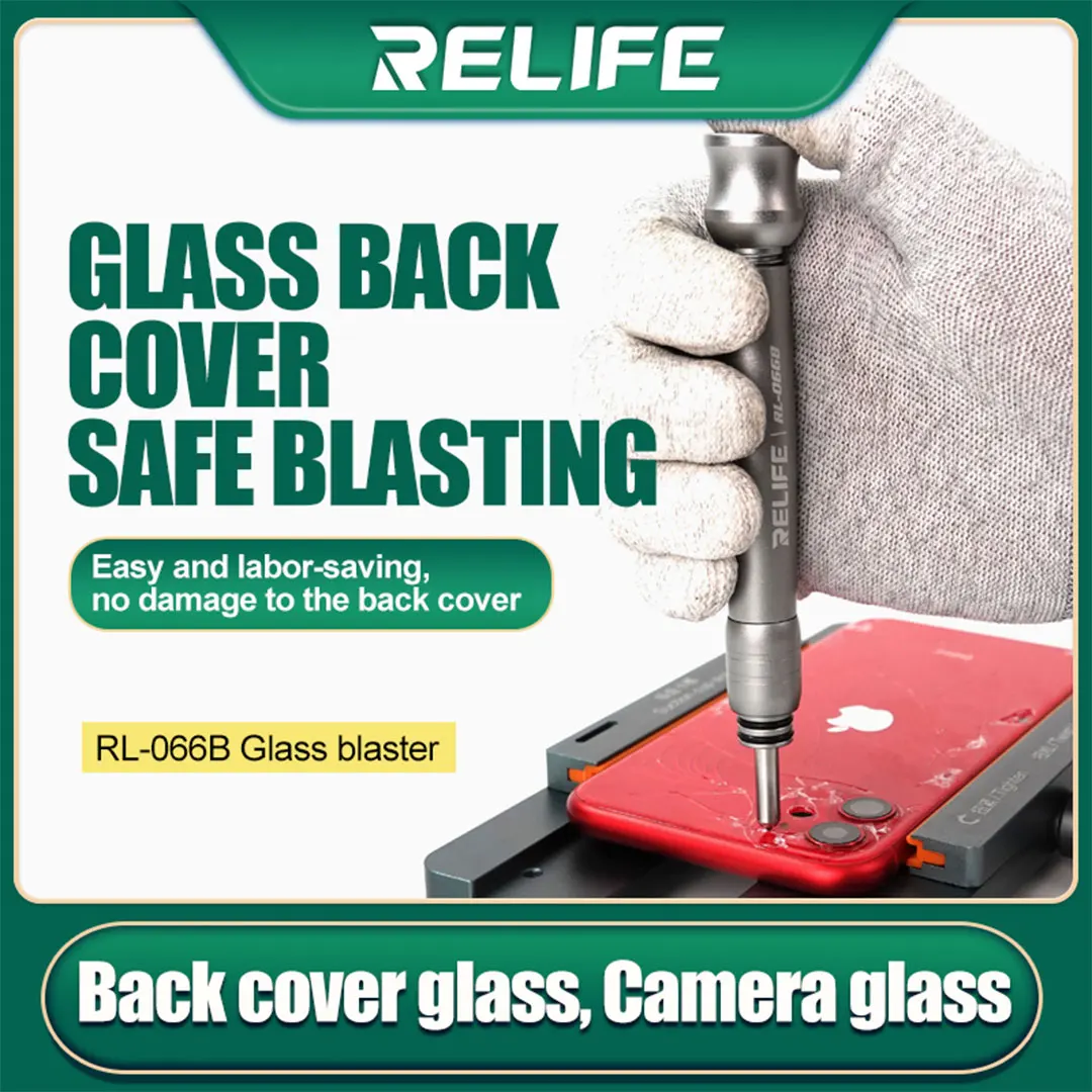 RELIFE RL-066B Glass Back Cover Blasting/Mobile back glass broken tools/glass breaking escape hammer