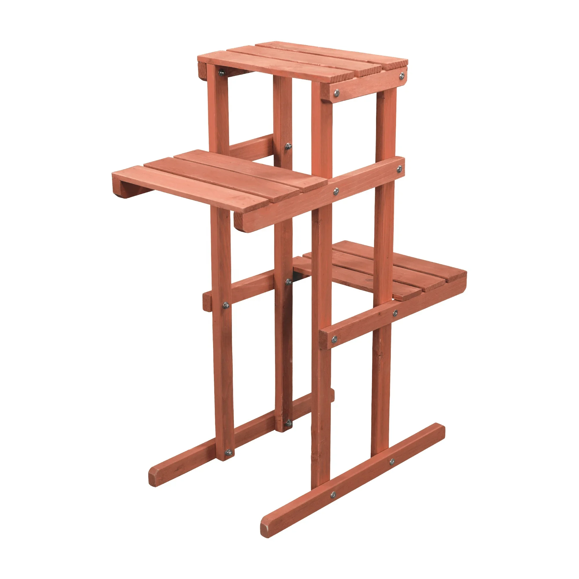 

Wood 3 Tiers Plant Rack Holder Indoor Outdoor Flower Rack Display Storage Shelves Plant Stand