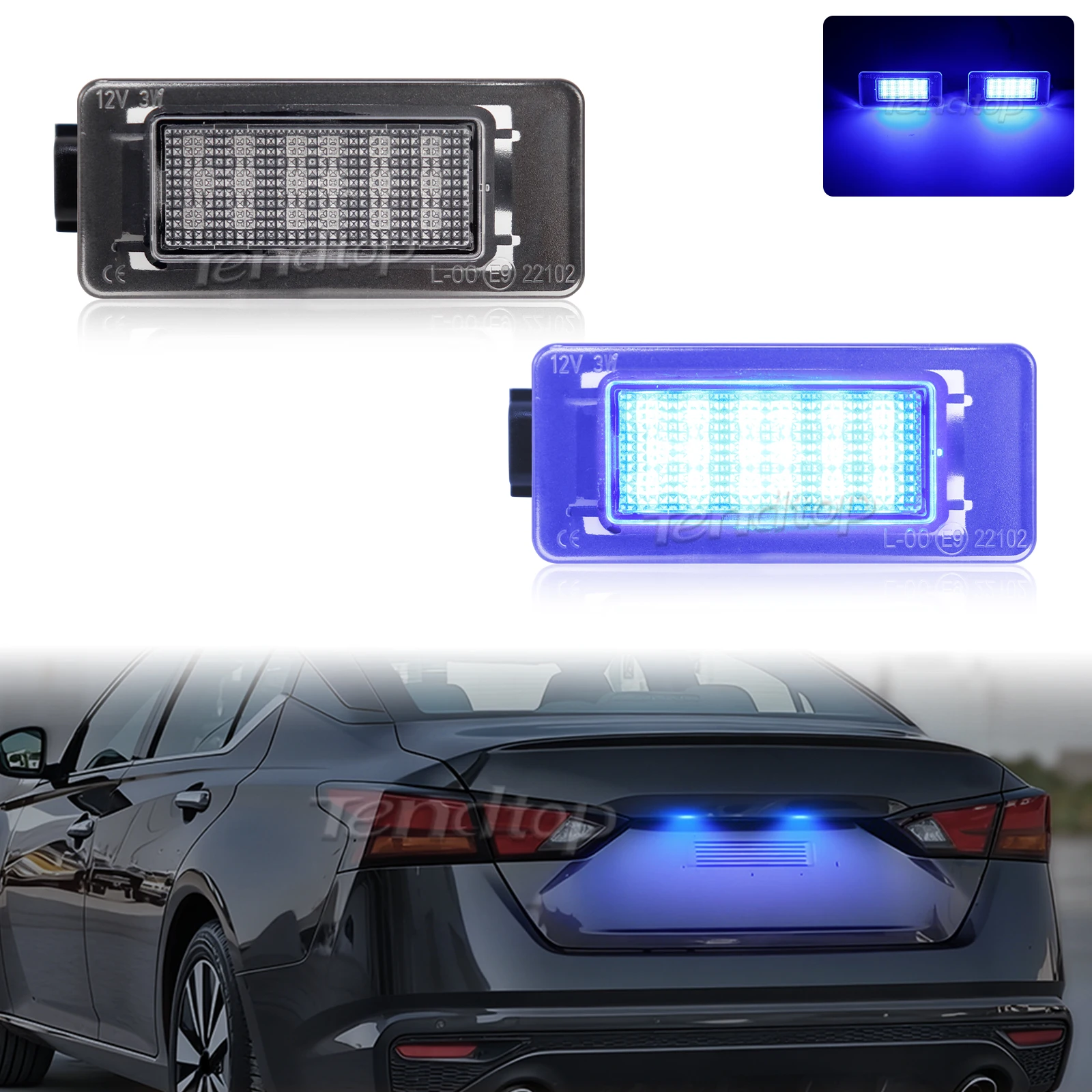 LED Bulb No Error License Number Plate Light For Dacia Duster for Nissan Altoma L34 Serena C27 for Suzuki Landy