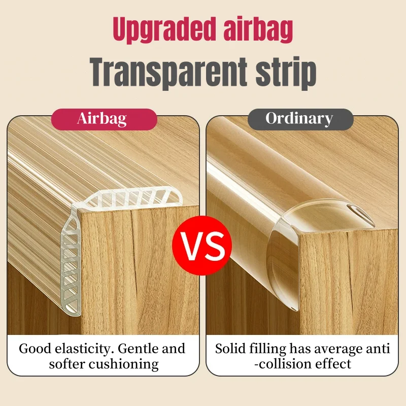 Baby Safety Transparent Anti-collision Strip Self Adhesive Table Edge Guard Strips Kids Furniture Corner Protector Bumper Tape image 5