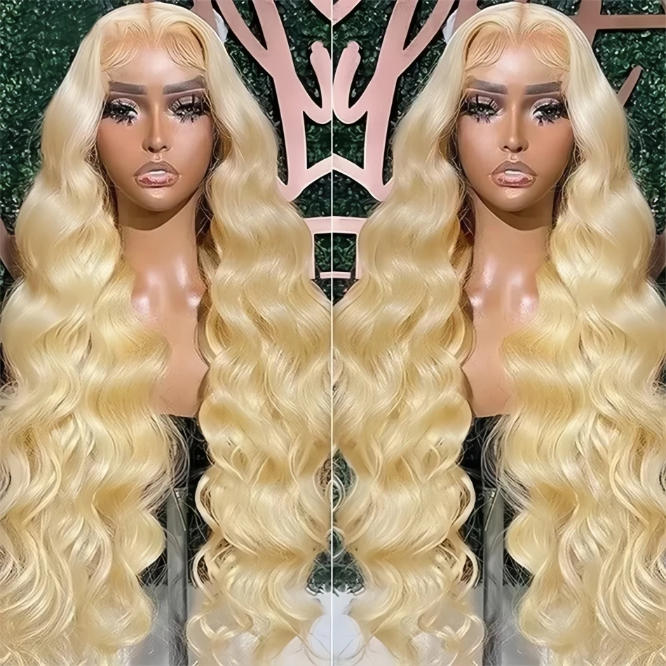 

613 13x6 Hd Lace Front Human Hair Wig Brazilian Blonde Body Wave Human Hair Wigs 13x4 Transparent Hd Lace Frontal Wig for Women