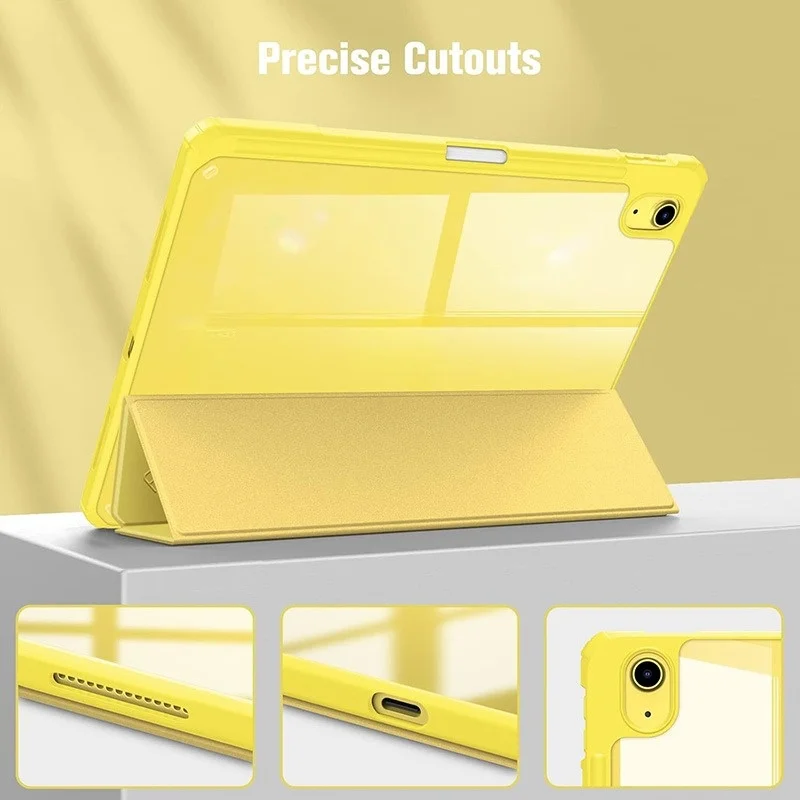 Für iPad 10. und 11. Generation A16 Hülle Niedliche Cartoon Magnetische Stoßfeste Standhülle mit Riemen und Stifthalter – Detail 2
