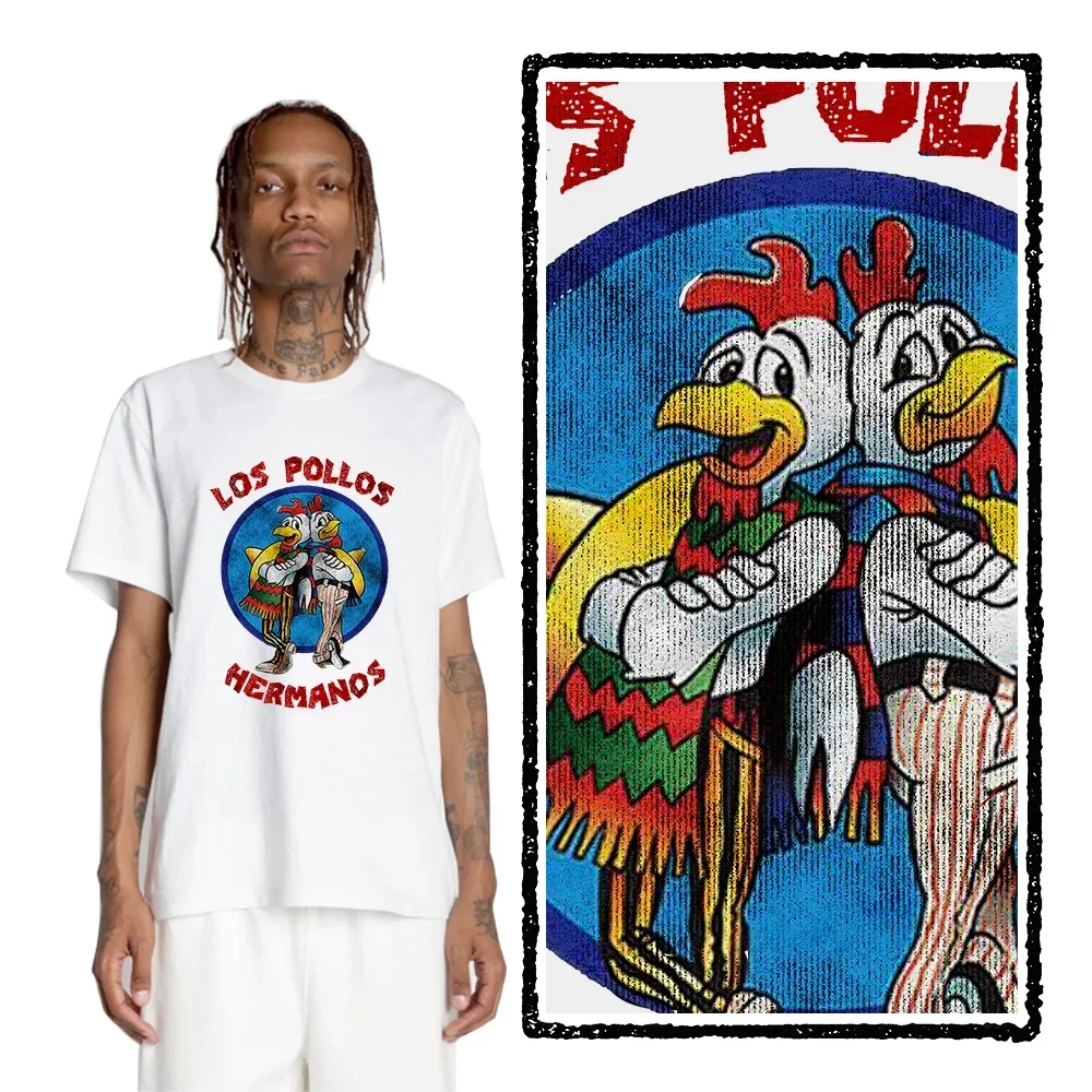 Summer Short Sleeved Men's Kids High Quality T-shirt Cotton Breaking Bad LOS POLLOS Print Casual Funny T-shirt Male Tees Tops