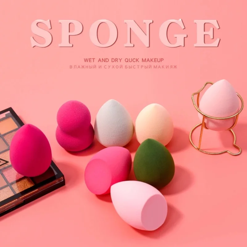 1Pc Cosmetic Puff Powder Puff Smooth Women's Makeup Foundation Sponge Beauty To Make Up Tools & Accessories Water-drop Shape